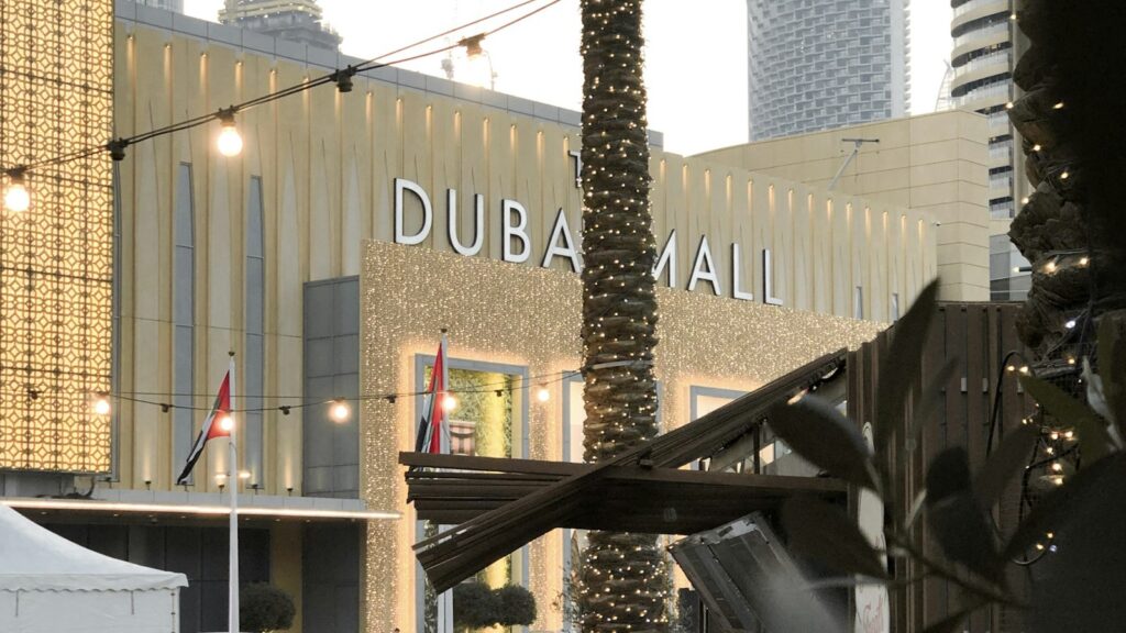 The main entrance of the Dubai Mall, United Arab Emirates