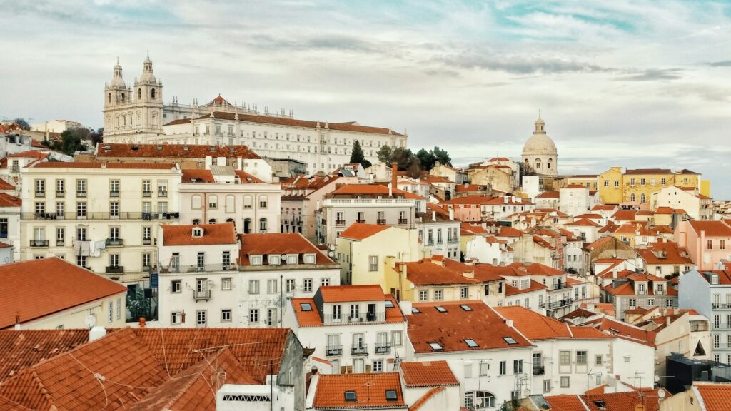 Rooftops of Lisbon on a sunny day